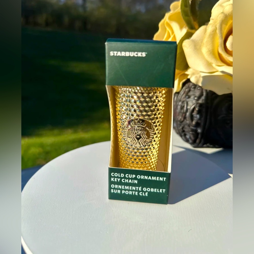 Starbucks Gold Studded Keychain